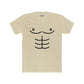 Funny Unisex Cotton Crew Tee - Cartoon Abs Design - Riff Raff Wear
