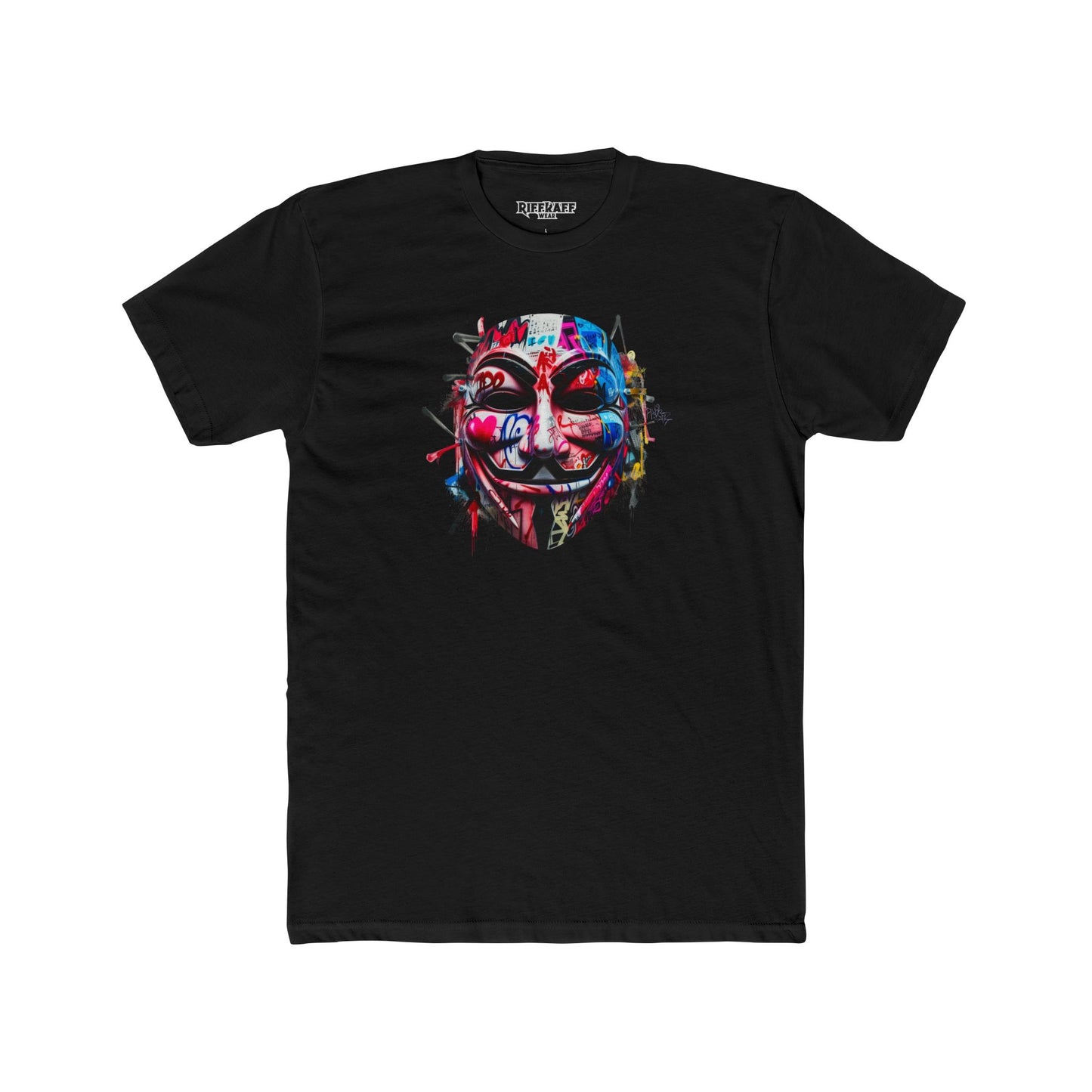 Streetwear T-Shirt - Graffiti Mask - Riff Raff Wear