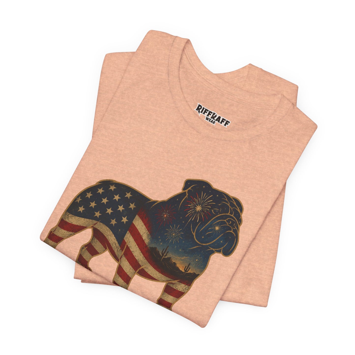 Freedom Crew English Bull Dog T-Shirt – Patriotic Bulldog Flag Tee