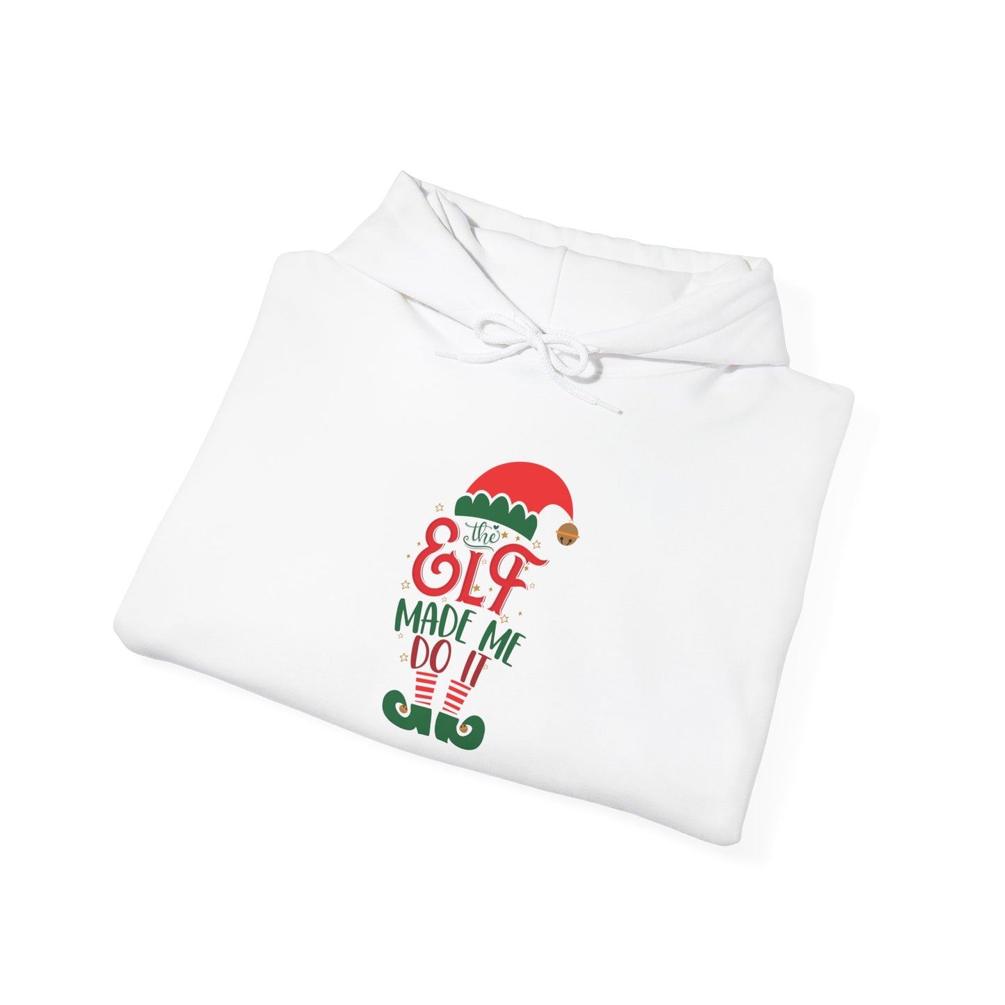 Riff Raff Wear The Elf Made Me Do It Unisex Heavy Blend™ Hooded Sweatshirt