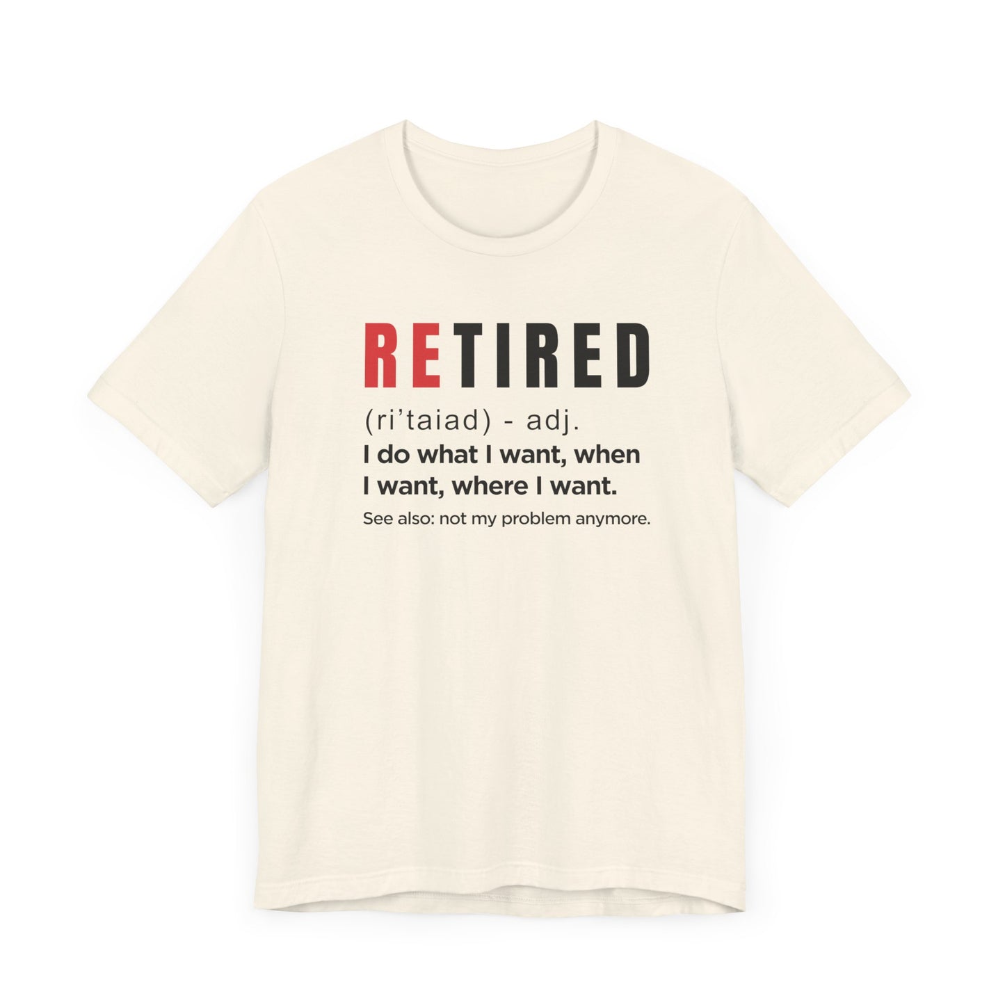 Dad Funny Retired Unisex Jersey Short Sleeve Tee