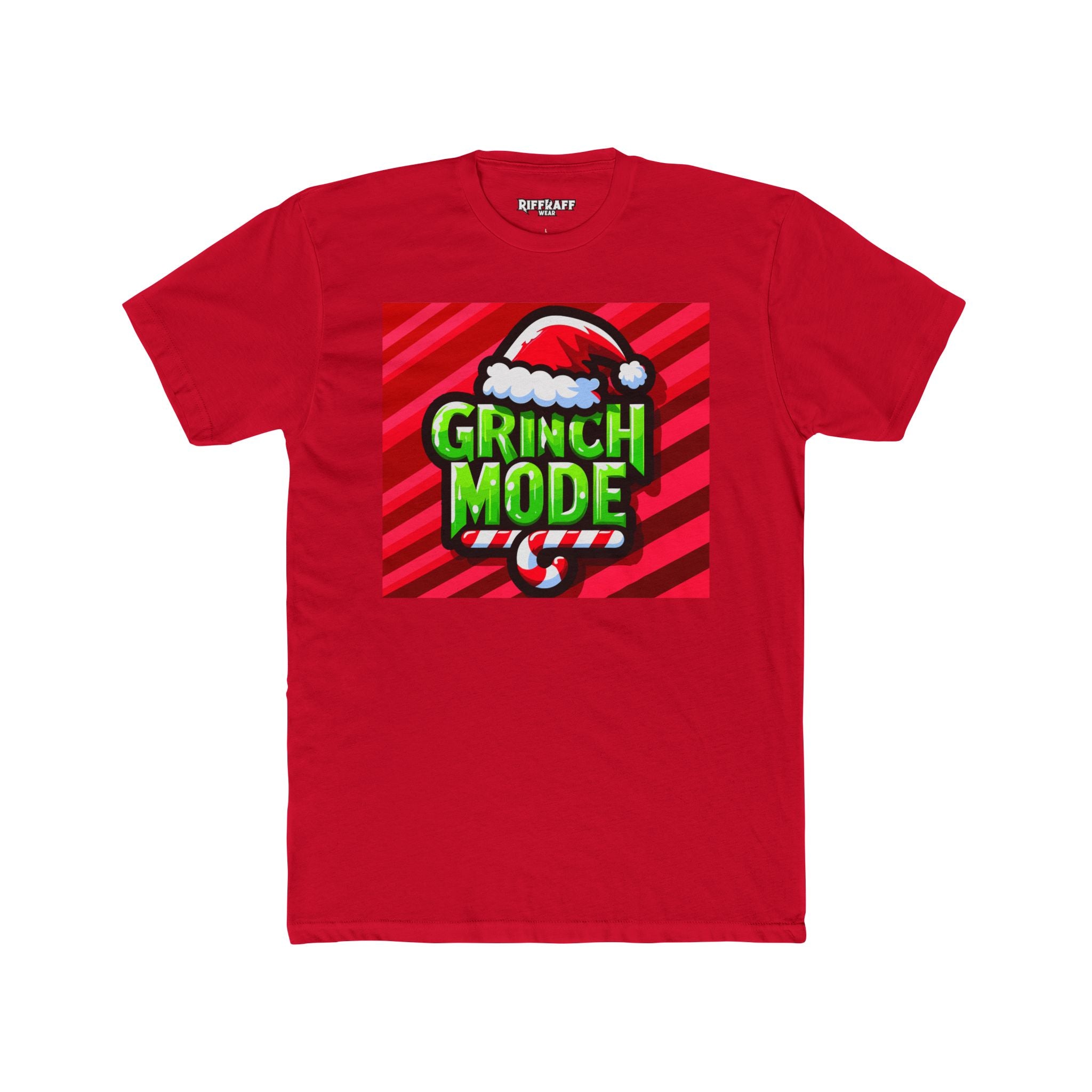 Grinch Mode Christmas T-Shirt | Unisex Crew Tee for Holiday Cheer, Funny Christmas Gift, Festive Apparel, Winter Casual Wear, Grinch Lovers - Riff Raff Wear