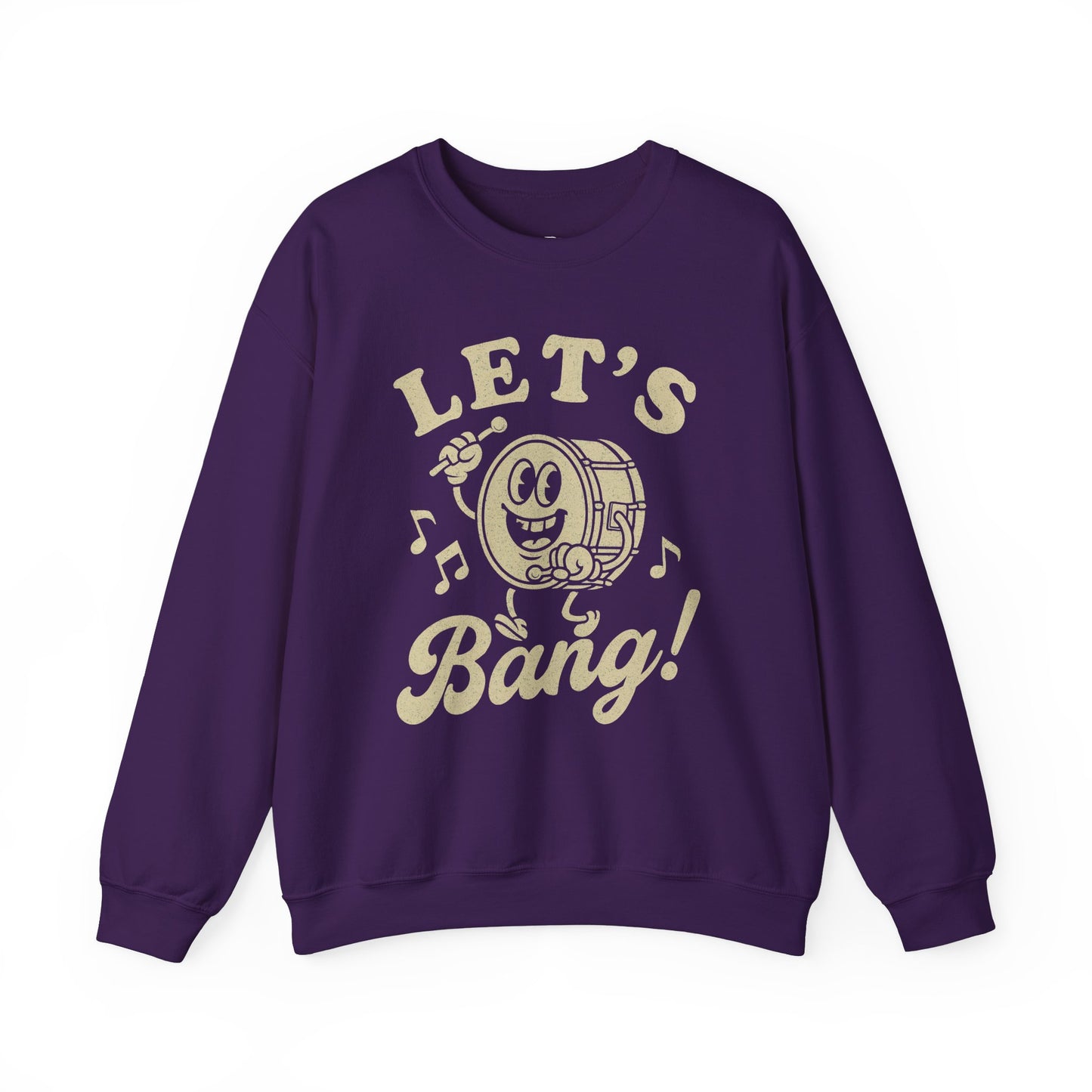 Let's Bang! Unisex Crewneck Sweatshirt - Fun & Comfy Apparel for Music Lovers - Riff Raff Wear