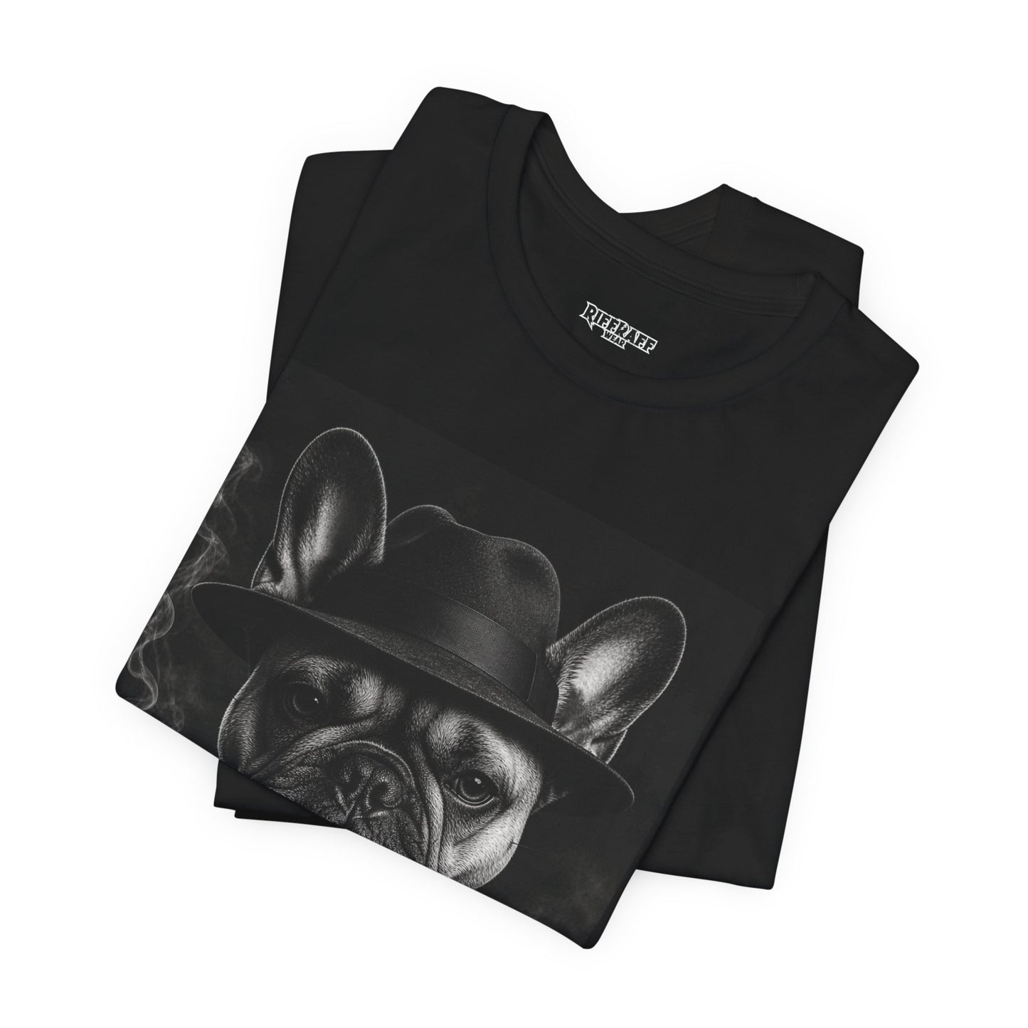 Frech Bulldog Mobster T-Shirt  Vintage Noir Dog Graphic Tee