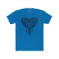 Trendy Elephant Design Unisex Cotton Crew Tee, Eco-Friendly Graphic Tee,  -Riff Raff Wear