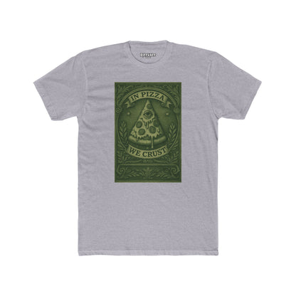 Funny Pizza Crew Tee - "In Pizza We Crust" Unisex Cotton Shirt - Riff Raff Wear