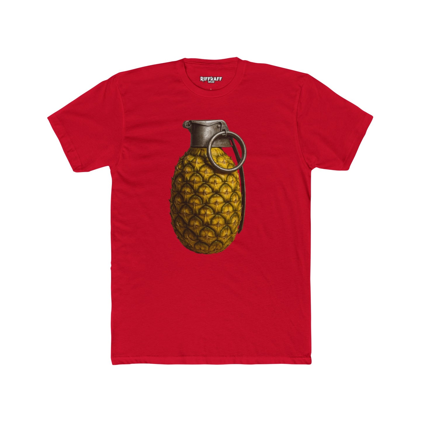 Unique Pineapple Grenade Unisex Cotton Crew Tee - Riff Raff Wear