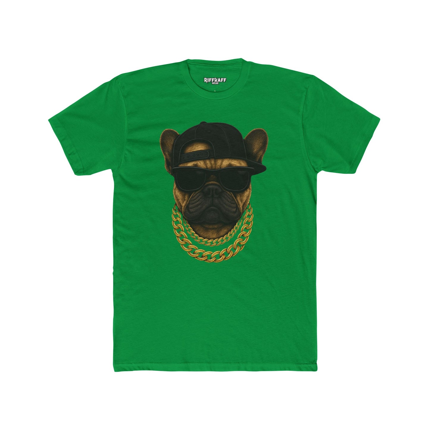 Cool Dog Crew Tee - Unisex Cotton Stylish Frenchie Design - Riff Raff Wear