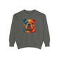 Vibrant Bulldog Sweatshirt - Cozy, Garment-Dyed Unisex Style - Riff Raff Wear