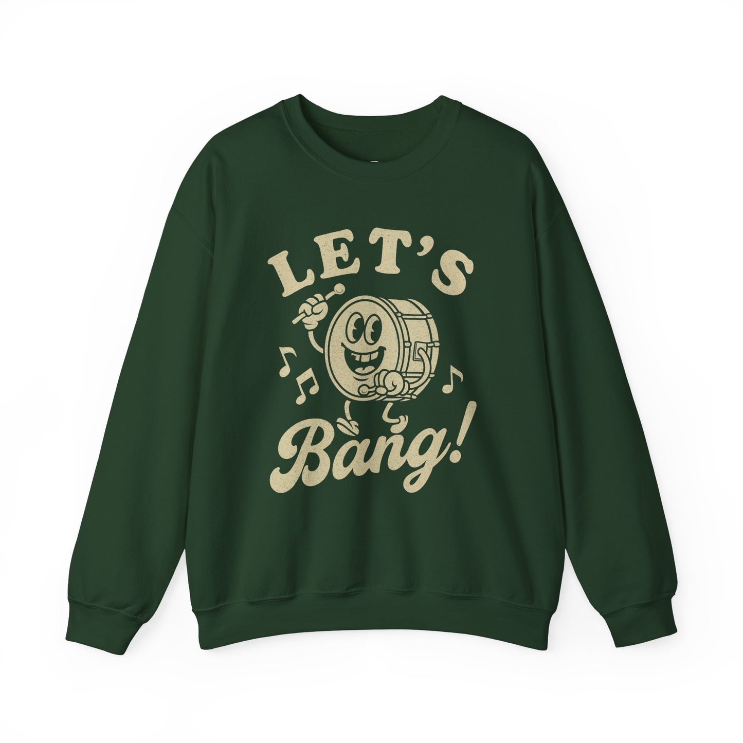 Let's Bang! Unisex Crewneck Sweatshirt - Fun & Comfy Apparel for Music Lovers - Riff Raff Wear