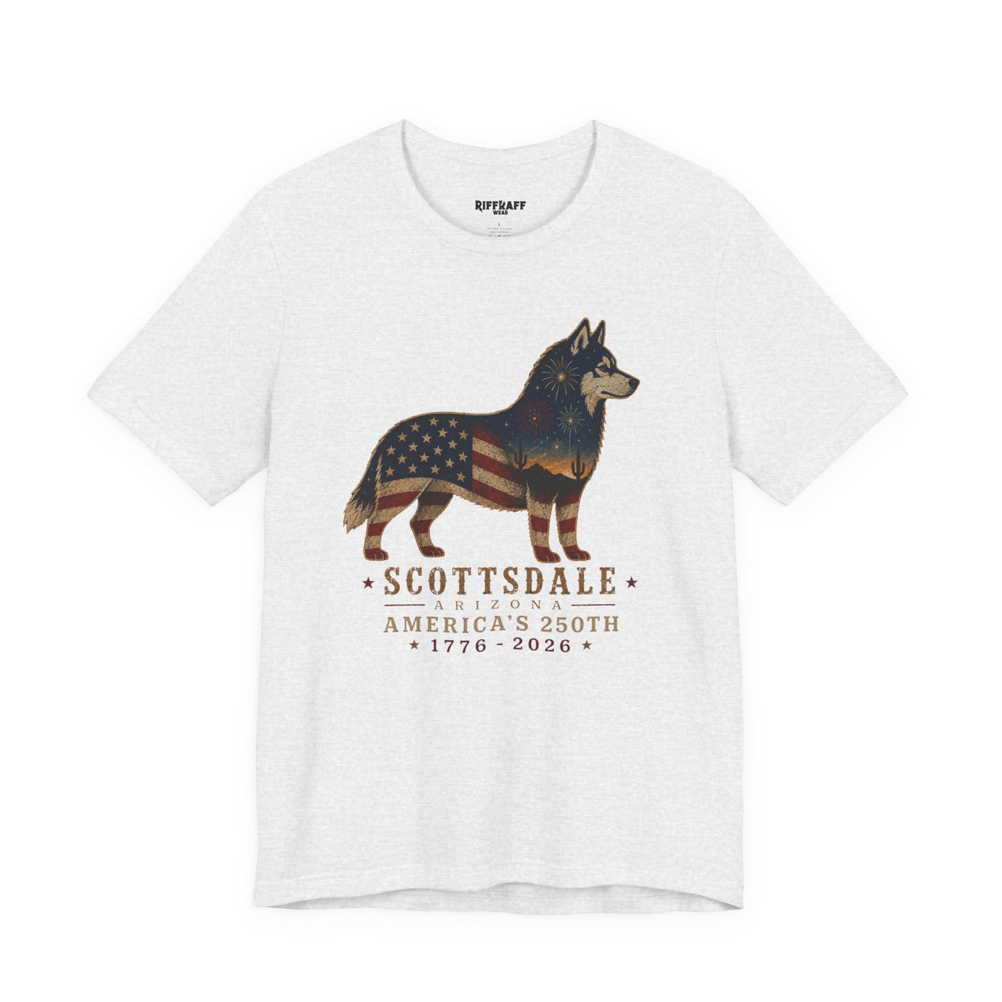 Freedom Crew T-Shirt – Patriotic Husky Flag Tee