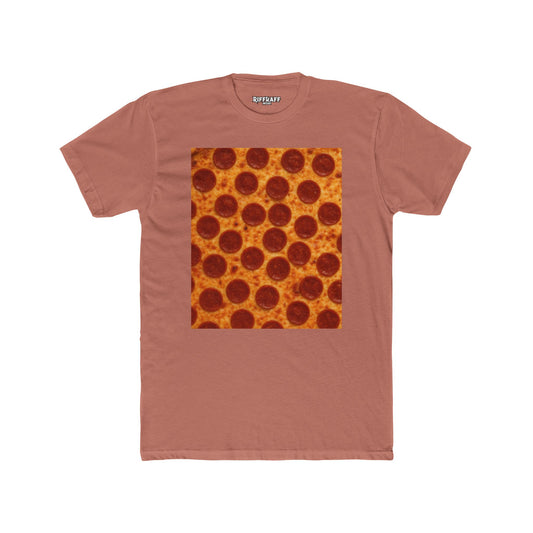 Pizza Pattern Unisex Cotton Crew Tee - Fun Foodie Fashion -Riff Raff Wear