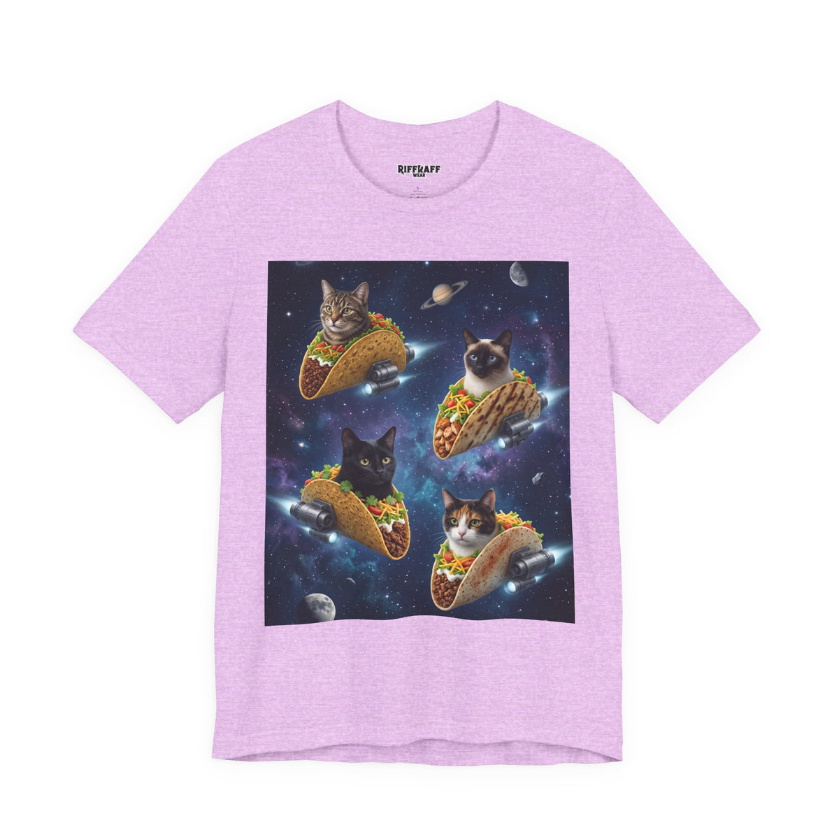 Cat Taco Space Tee  Funny Cosmic Cats in Tacos T-Shirt