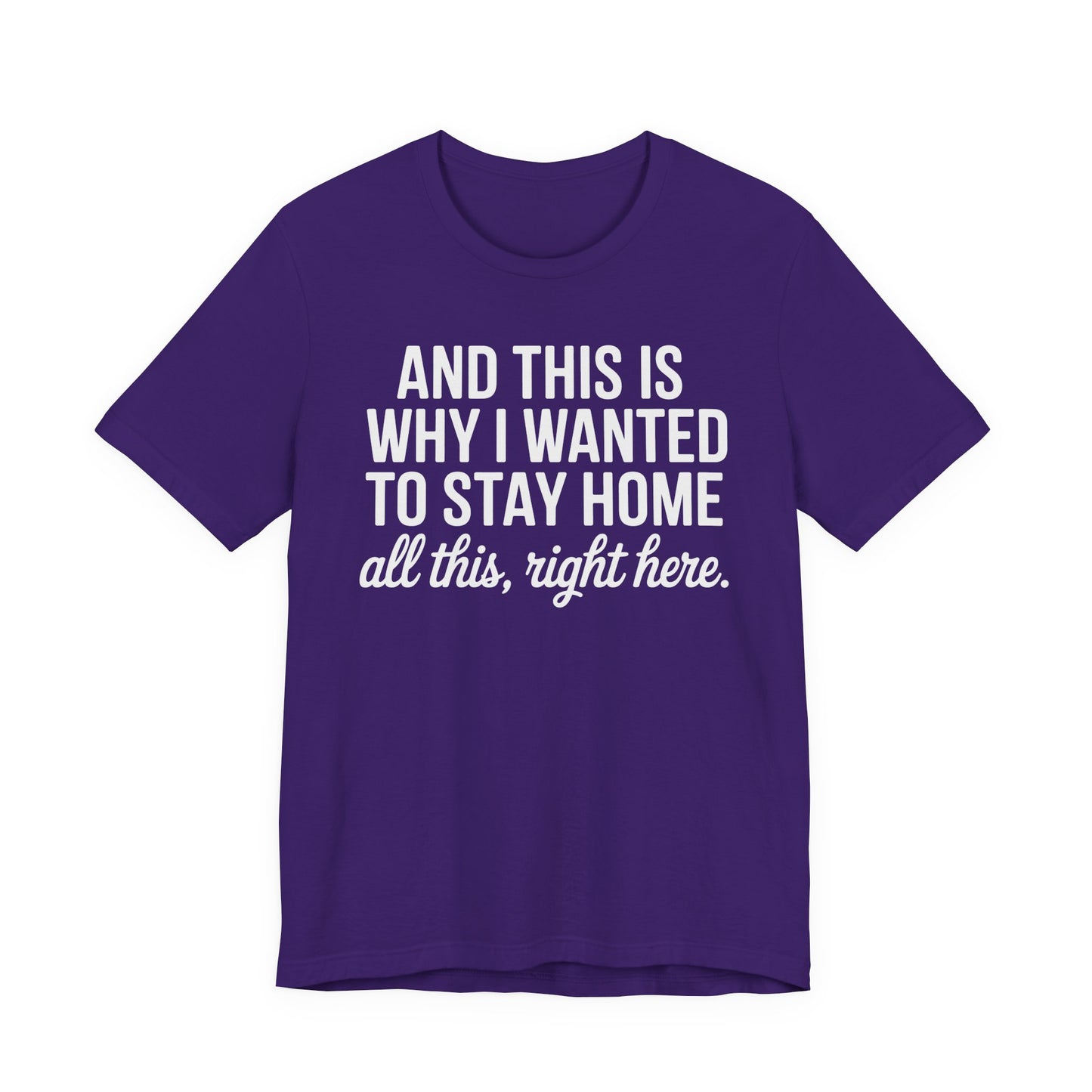 Stay Home Unisex Tee, Relaxed Fit Short Sleeve, Gift for Homebodies, Cozy Casual Shirt, Perfect for Introverts - Riff Raff Wear