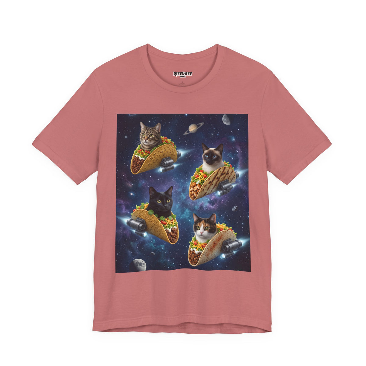 Cat Taco Space Tee  Funny Cosmic Cats in Tacos T-Shirt