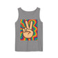 Unisex Peace Sign Tank Top - Vibrant Garment-Dyed Casual Wear - Riff Raff Wear