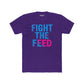 Unisex Cotton Crew Tee - Fight the Feed Graphic T-Shirt - Riff Raff Wear