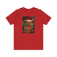 Festive Dog Pizza Tee - Unisex Short Sleeve T-Shirt, Funny Holiday Shirt, Pet Lover Gift, Christmas Apparel, Cute Animal Tee - Riff Raff Wear