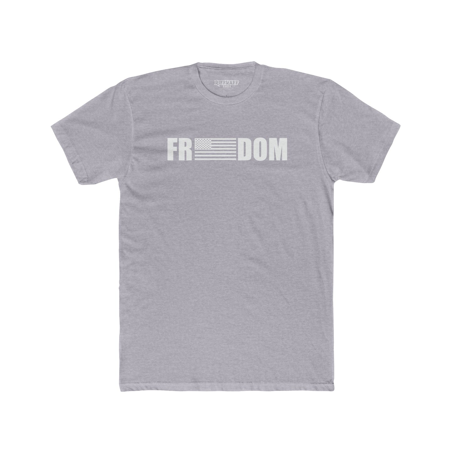 Riff Raff Wear Freedom White Men's Cotton Crew Tee