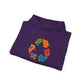 Eco-Friendly Unisex Hoodie with Colorful Recycle Design - Riff Raff Wear