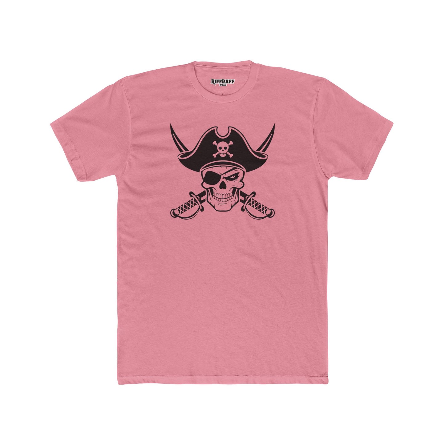 Pirate Skull Unisex Cotton Crew Tee - Perfect for Nautical Enthusiasts and Halloween - Riff Raff Wear