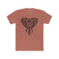Trendy Elephant Design Unisex Cotton Crew Tee, Eco-Friendly Graphic Tee,  -Riff Raff Wear