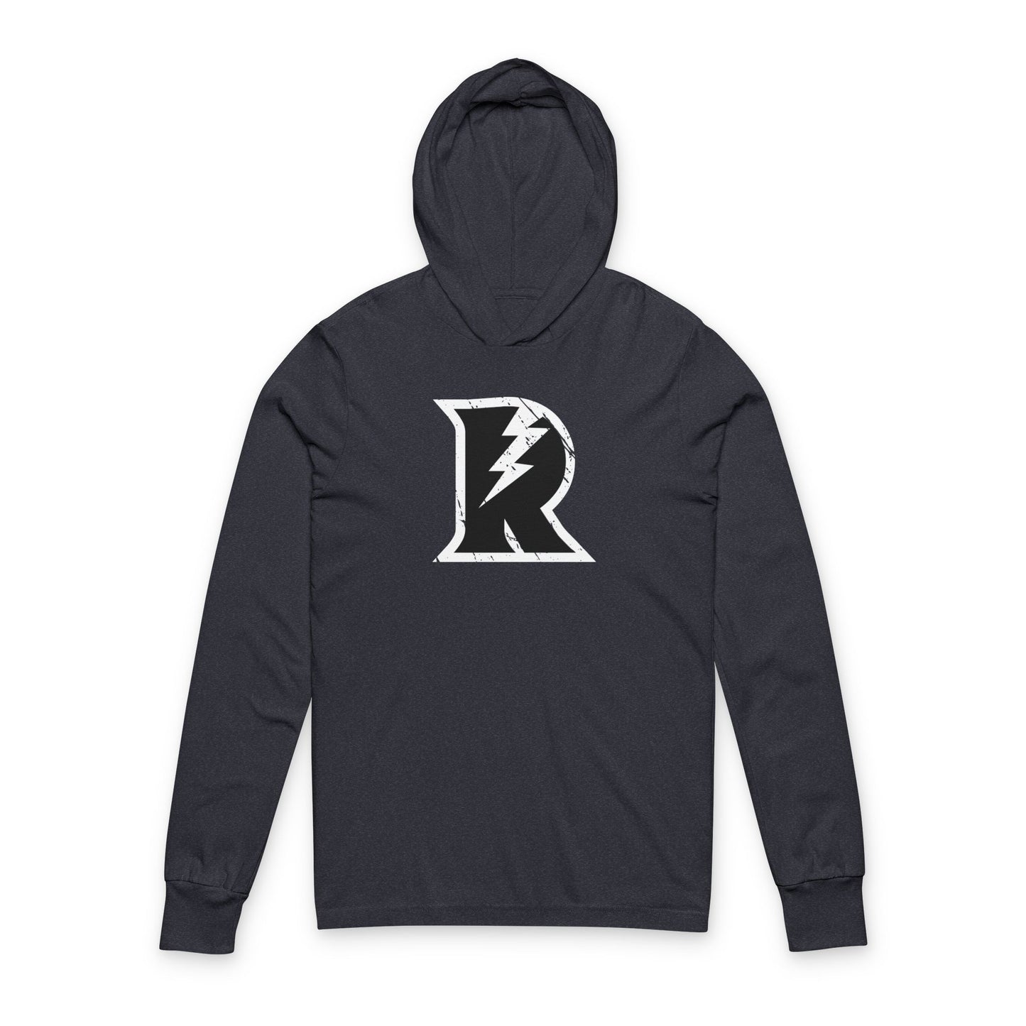 Lightning R Logo Hooded Long Sleeve Tee - Riff Raff Wear Icon