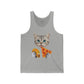 Funny Cat Pizza & Taco Unisex Jersey Tank Top - Riff Raff Wear