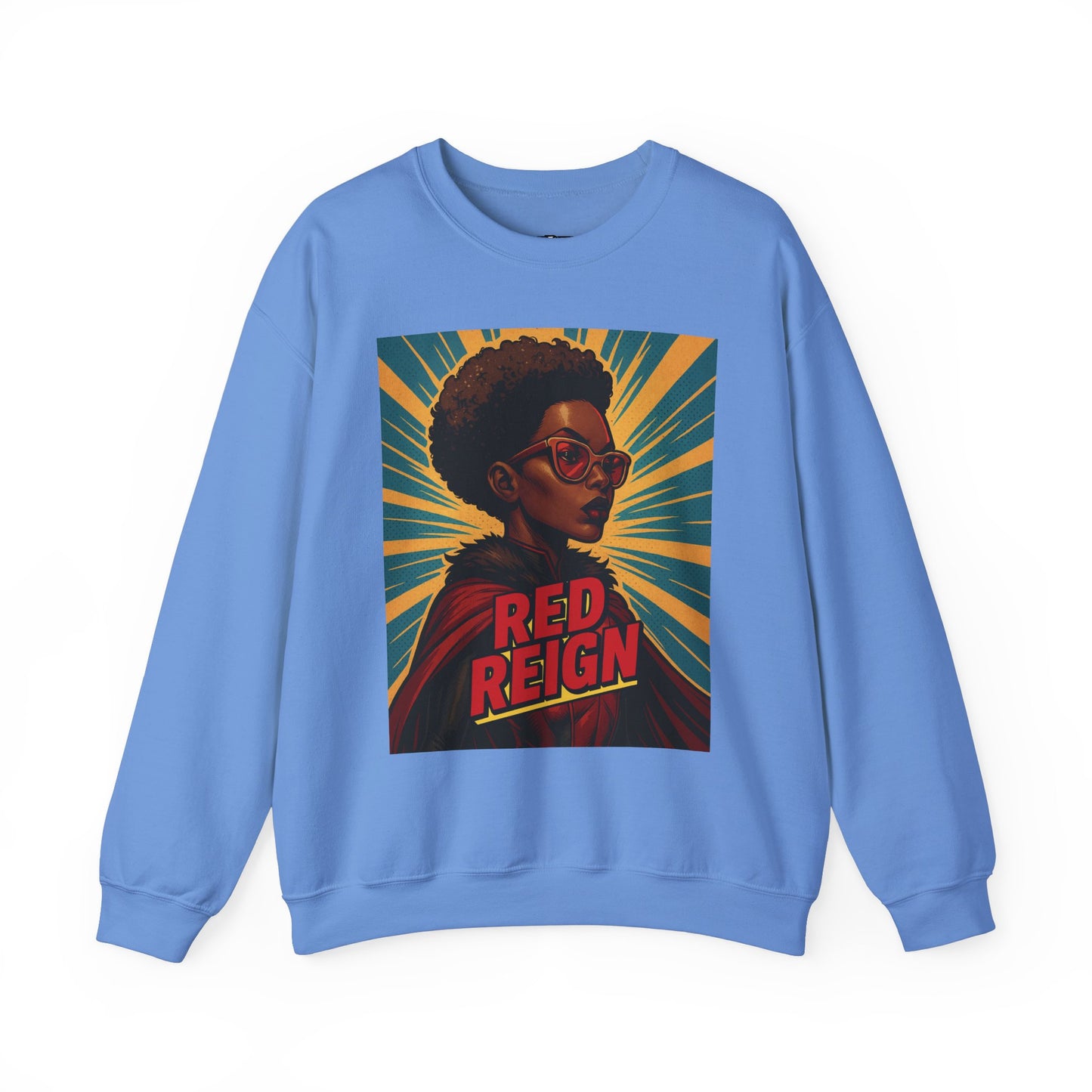 Red Reign Unisex Crewneck Sweatshirt - Stylish & Bold Graphic Design - Riff Raff Wear