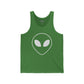 Unisex Jersey Tank with Om Symbol - Spiritual & Relaxed Vibe - Riff Raff Wear