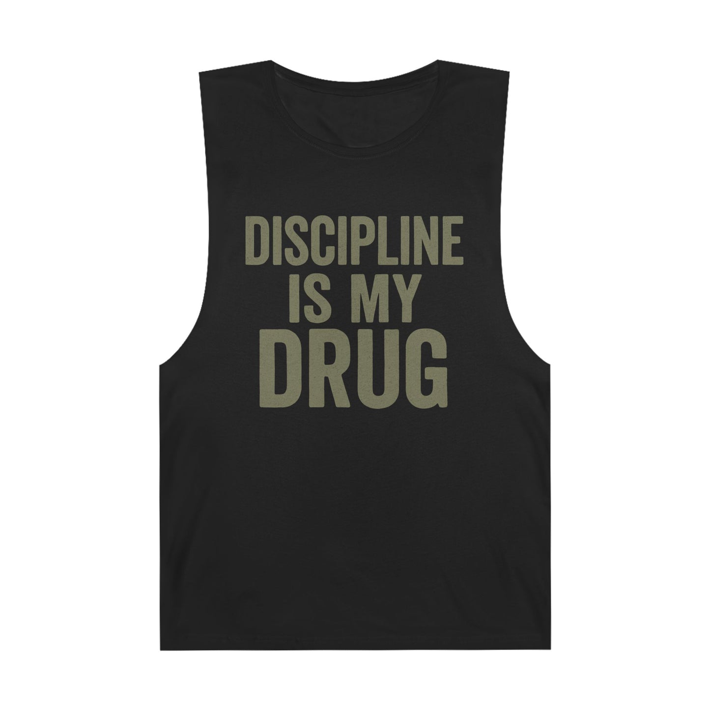 Discipline Is My Drug Unisex Tank Top - Motivational Fitness Apparel - Riff Raff Wear