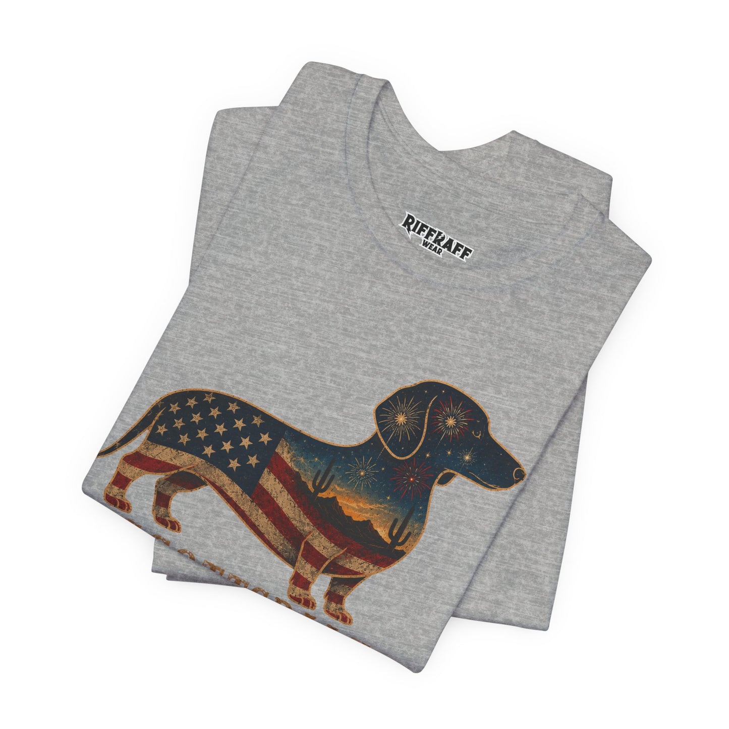 Copy of Freedom Crew Dachshund T-Shirt – Patriotic Dachshund Flag Tee