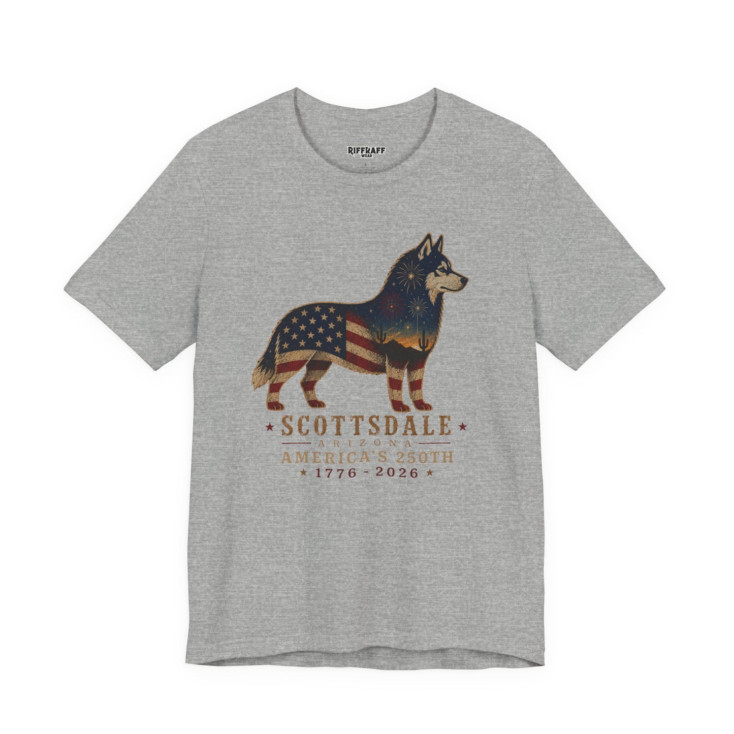 Freedom Crew T-Shirt – Patriotic Husky Flag Tee