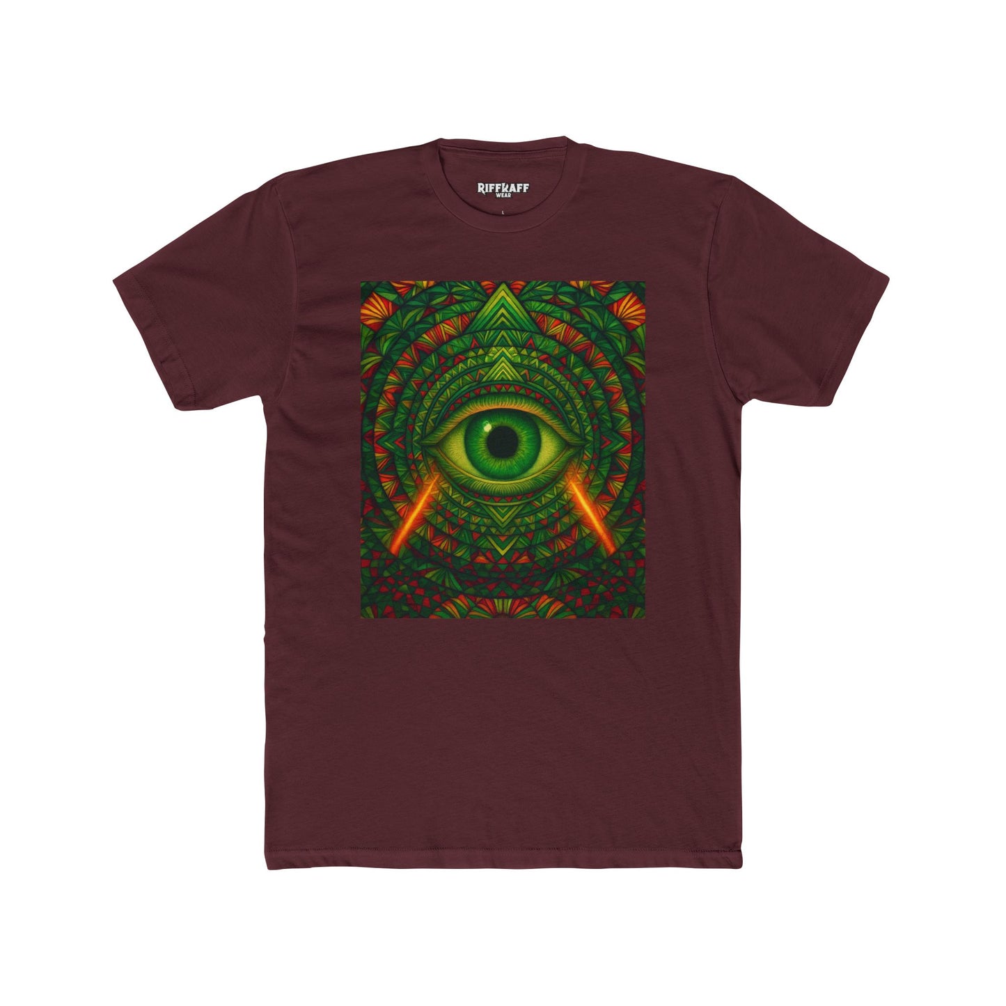 Psychedelic Eye Unisex Cotton Crew Tee - Riff Raff Wear
