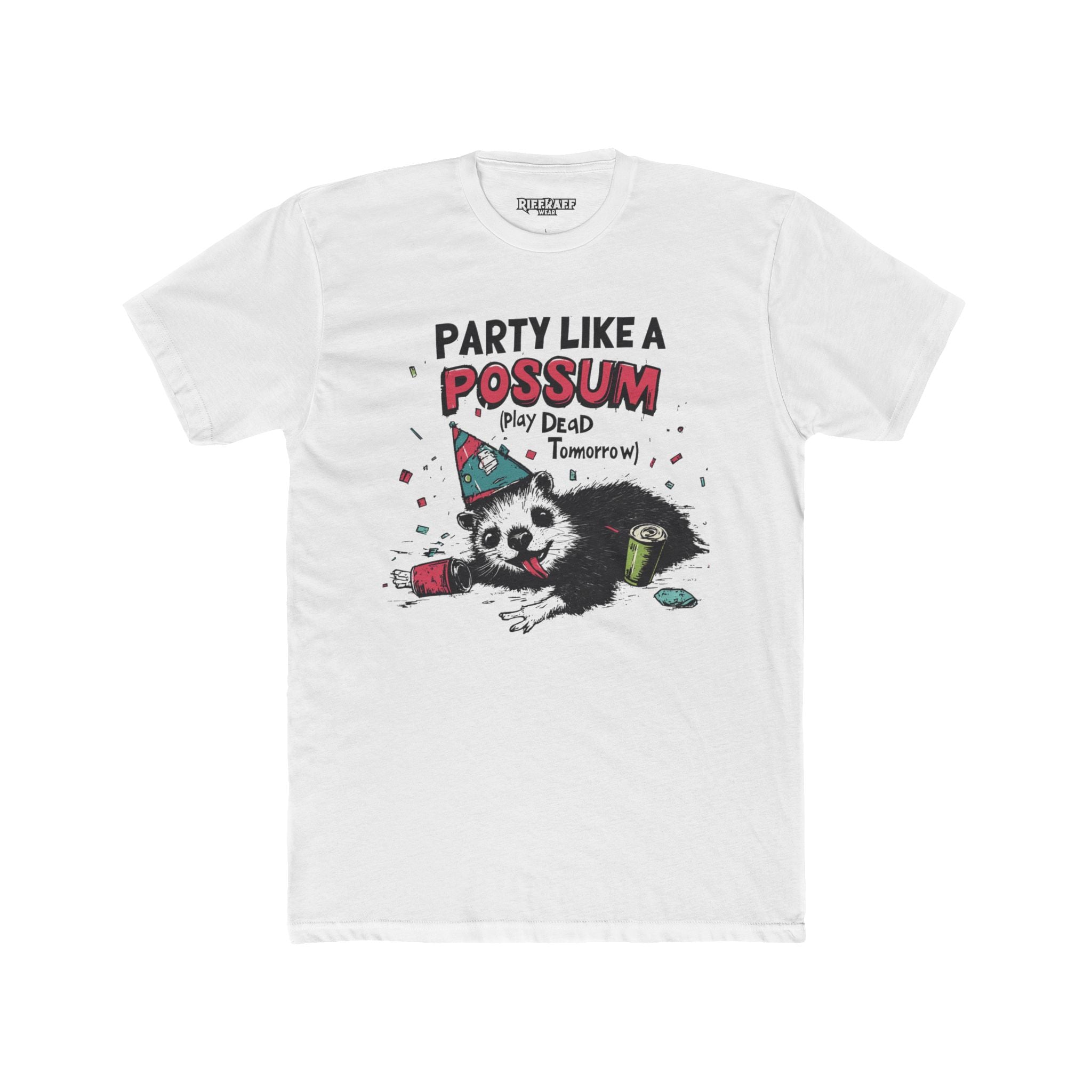 Funny Possum Graphic Tee, Cute T-Shirt for Parties, Gift for Animal Lovers - Riff Raff Wear
