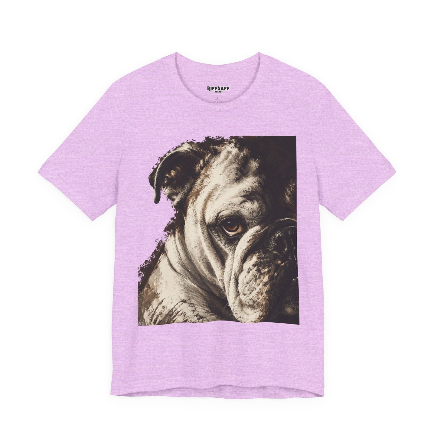 Bulldog Portrait T-Shirt Vintage Sepia Dog Graphic Tee