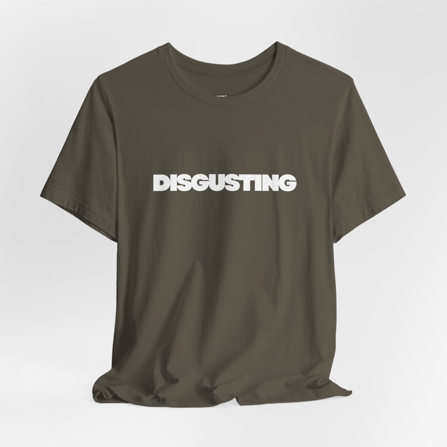 DISGUSTING Graphic Tee — Bold Text Statement T-Shirt