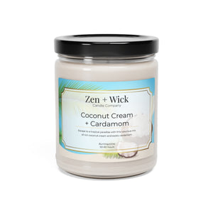 Riff Raff Wear Coconut Cream and Cardamom Scented Soy Candle, 9oz