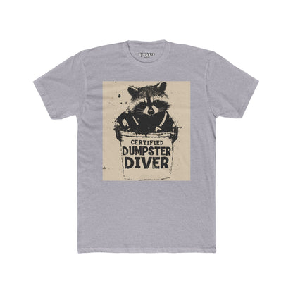 Certified Dumpster Diver Unisex Crew Tee, Funny Animal Shirt, Eco-Friendly Gift - Riff Raff Wear