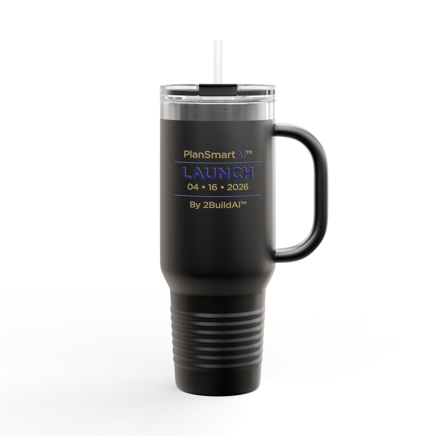 40oz Insulated Travel Mug — Custom Launch Commemorative Tumbler