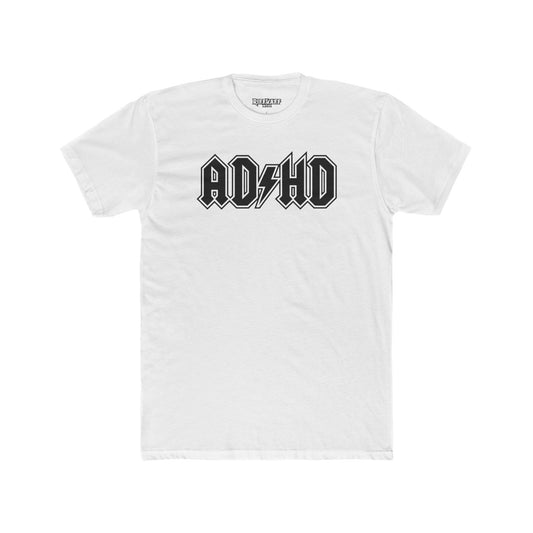 ADHD Unisex Cotton Crew Tee - Cool Graphic Tee for Casual Wear - Logo Pardoy Series - Riff Raff Wear