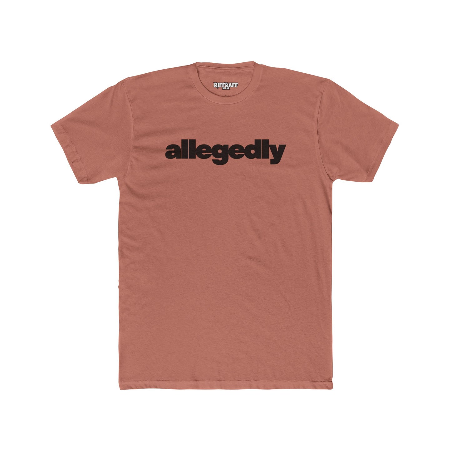 Casual Streetwear Tee - 'Allegedly' Unisex Cotton Crew - Riff Raff Wear