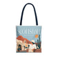 Scottsdale Arizona Vintage Travel Tote Bag — Old Town Desert Poster Design