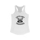 Racerback Tank Top - Let's Get Trashed Raccoon Design - Riff Raff Wear