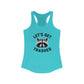Racerback Tank Top - Let's Get Trashed Raccoon Design - Riff Raff Wear