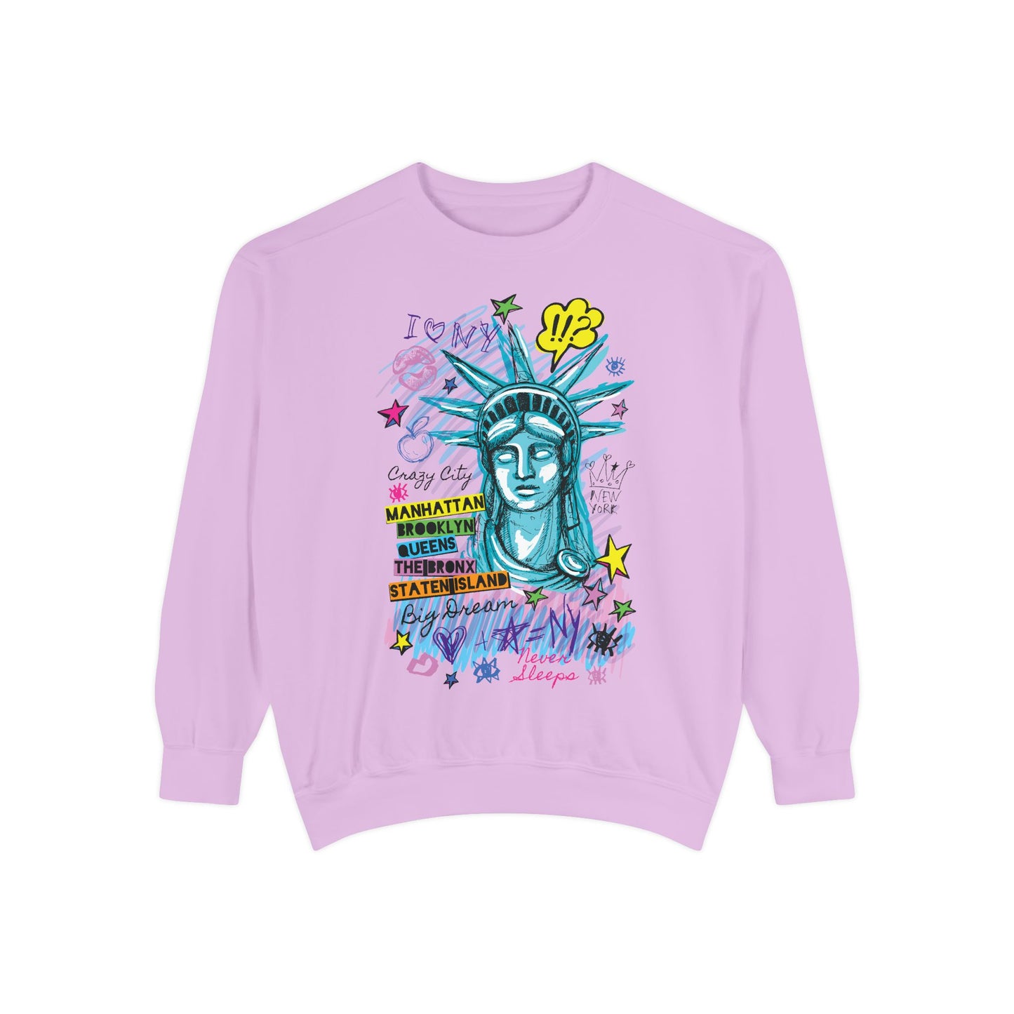 Statue of Liberty Graphic Unisex Sweatshirt - NYC Urban Style - Riff Raff Wear