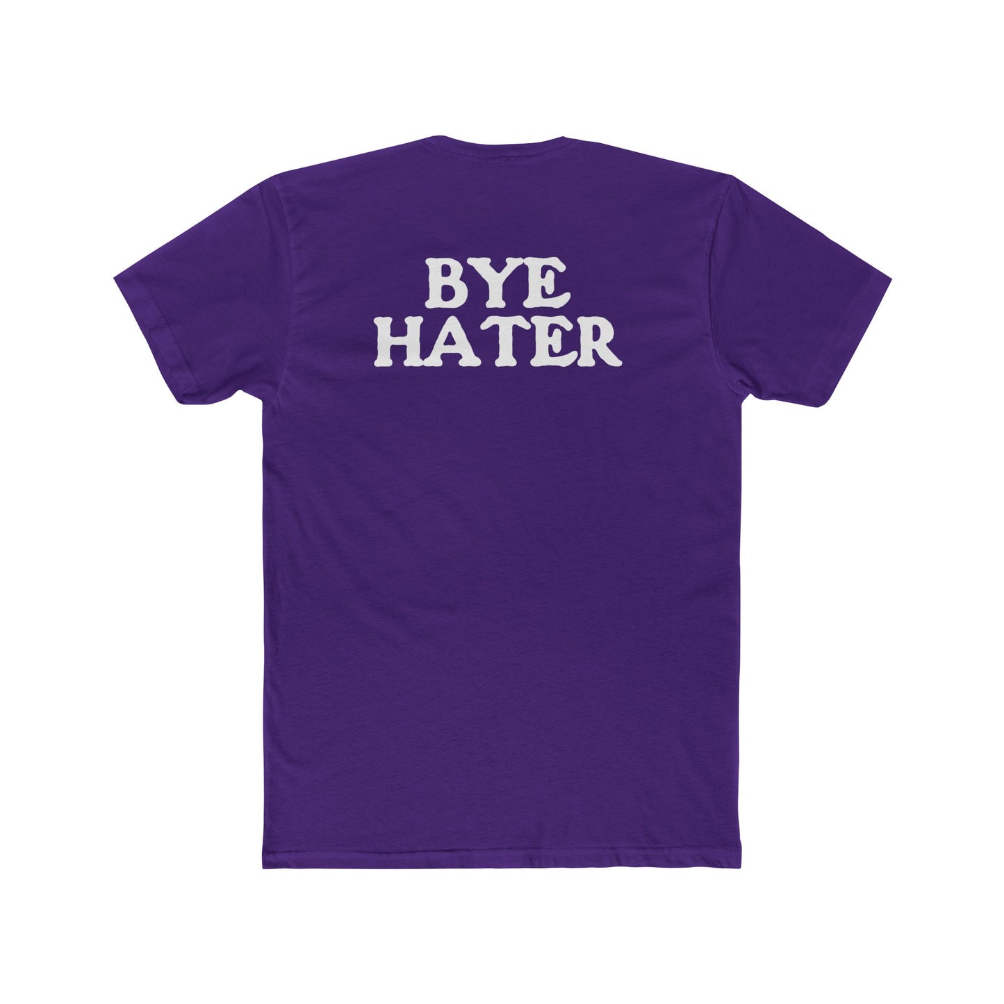 Unisex Cotton Crew Tee - "Hi Hater, Bye Hater" Graphic Shirt - Riff Raff Wear