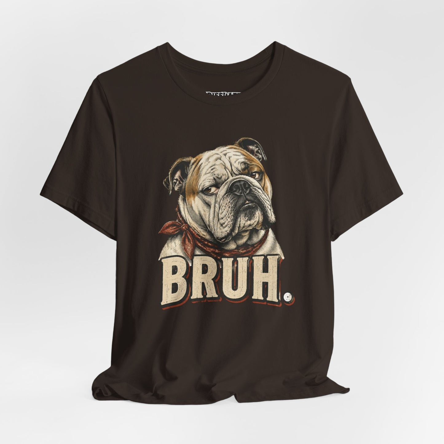 Bruh Bulldog T-Shirt Vintage English Bulldog Graphic Tee