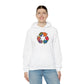 Eco-Friendly Unisex Hoodie with Colorful Recycle Design - Riff Raff Wear