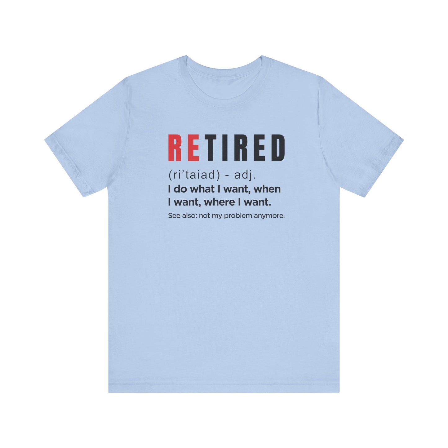 Dad Funny Retired Unisex Jersey Short Sleeve Tee